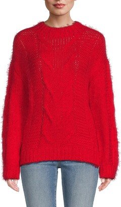 Renee C. Cableknit Mockneck Sweater