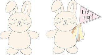 Bunny With Or Without Flag Banner Cookie Cutter