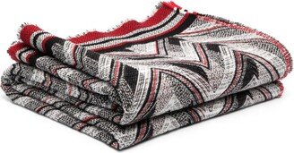 Zig-Zag-Print Soft Blanket-AA