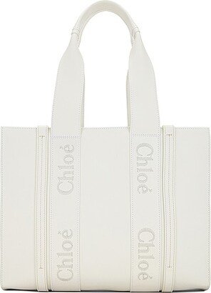 Woody Tote Bag in White