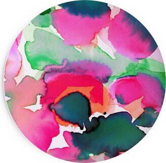 Salad Plates: Abstract Flora Watercolor - Multi Salad Plate, Multicolor