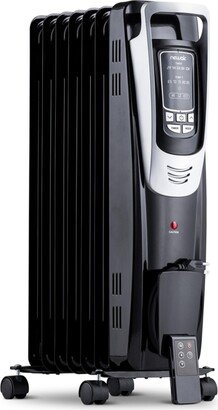 Portable Oil Filled Radiator Space Heater, 150 sq. ft. with Silent, Energy Efficient Operation