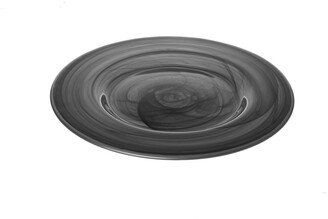 Alabaster Charger Plates, Set of 4 - Black, Gold Tone