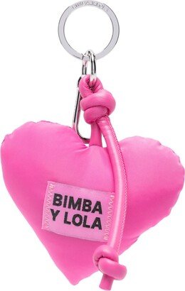 Bimba y Lola Logo-Patch Heart Keychain