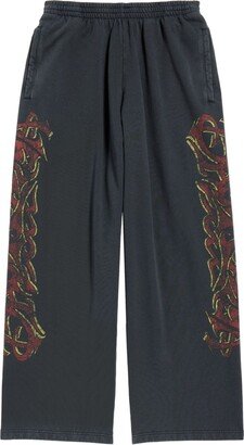 Logo-Print Cotton Track Pants-AR