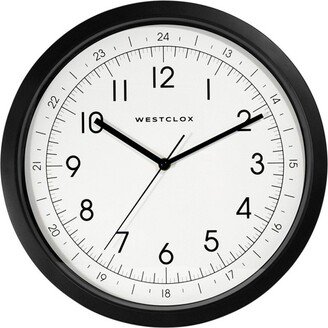 13.75 Round Wall Clock Black - Westclox