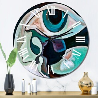 Designart 'The Mind's Eye I' Modern wall clock