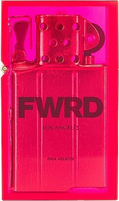 Tsubota Pearl x Fwrd Hard Edge Transparent Lighter in Pink