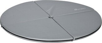 Extra-Protective Pole Dance Mat with Folding and Handle, Lightweight Pole Crash Mat, Soft Pole Dancing Floor Mat, Grey