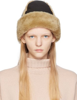 Cawley Brown Shearling Beanie