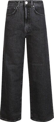 Wide-Leg Cropped Jeans-AJ