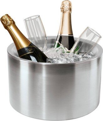 11 diameter x 6 High Stainless Steel Party Tub - Silver