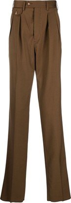 Pleated-Waist Chino Trousers-AB