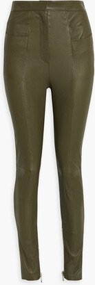 Leather skinny pants-AD