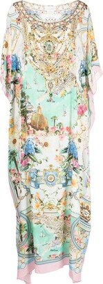 Amalfi Lullaby silk kaftan