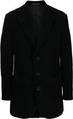 Single-Breasted Wool Blazer-BF