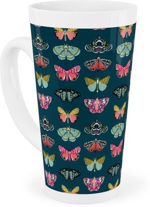 Mugs: Moths - Dark Tall Latte Mug, 17Oz, Multicolor