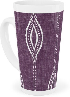 Mugs: Diamant - Eggplant Tall Latte Mug, 17Oz, Purple