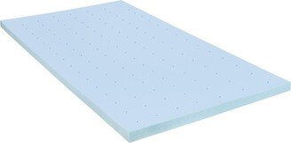 Emma+oliver 2 Inch Gel Infused Cool Touch Certipur-Us Certified Memory Foam Topper - Twin