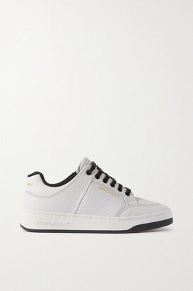 Sl61 Logo-print Leather Sneakers - White-AA