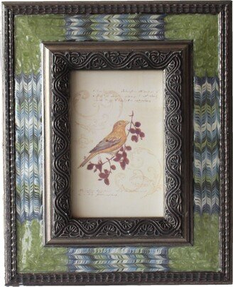 Bronze-finish Wood 4-inch x 6-inch Patterned Photo Frame