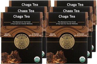 Buddha Teas Chaga Tea - Case of 6/18 Bags