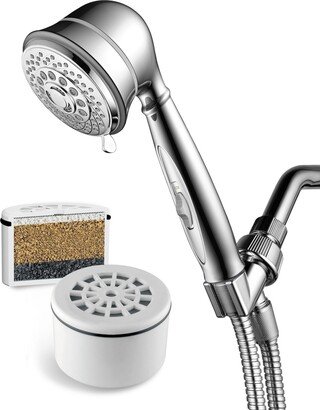 AquaCare By Hotel Spa 7-Setting Filtered Handheld Shower Head