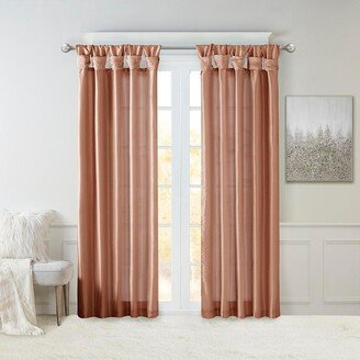 Gracie Mills 1-pc Emilia Twist Tab Lined Window Curtain Panel - 50x95