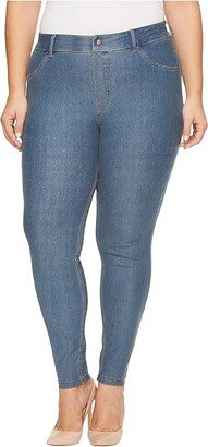 Plus Size Essential Denim Leggings (Stone Acid Wash) Women's Jeans