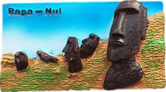 Easter Island Moai Statue Chile Fridge Magnet Travel Souvenir Gift Collection Craft Refrigerator Decoration