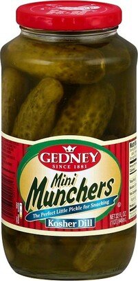 Gedney Mini Munchers Kosher Dill - 32oz