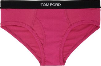 Pink Jacquard Briefs