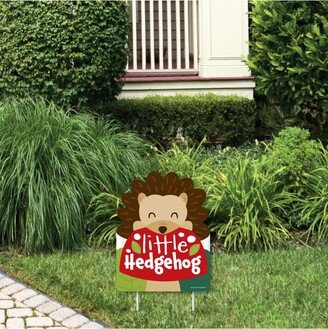 Big Dot Of Happiness Forest Hedgehogs - Outdoor Birthday Party or Baby Shower Yard Sign - 1 Pc