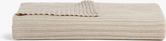 Oversized Rib Knit Throw