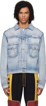 Blue Automobili Lamborghini Edition Denim Jacket