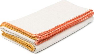 alonpi cashmere Contrast-Stitching Blanket