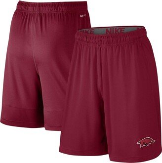 Men's Cardinal Arkansas Razorbacks College Primary Logo 2.0 Fly Performance Shorts