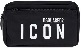 Wash Bag With Logo - Black-AC