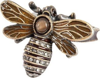 Saro Lifestyle Bumble Bee Napkin Ring, Bronze (Set of 4)