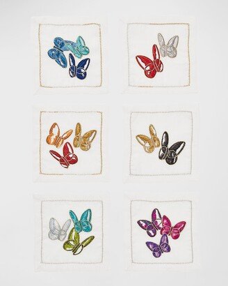 Baccarat x Kim Seybert Butterflies Cocktail Napkins, Set of 6