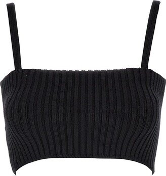 Ribbed Knit Cropped Top