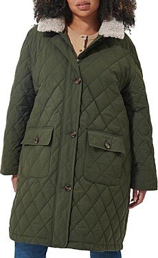 Plus, Plus Fox Quilted Coat