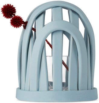 SSENSE Exclusive Blue Ikebana Cage Vase