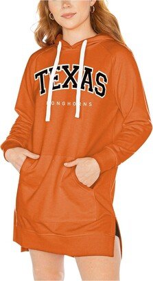 Women's Gameday Couture Texas Orange Texas Longhorns Take a Knee Raglan Hooded Sweatshirt Dress