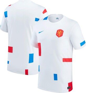 Men's White Netherlands Women's National Team 2022/23 Away Replica Blank Jersey