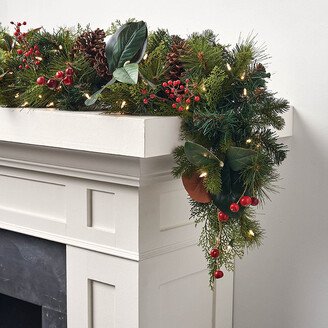 Magnolia Pine Berry Outdoor 6ft. Garland