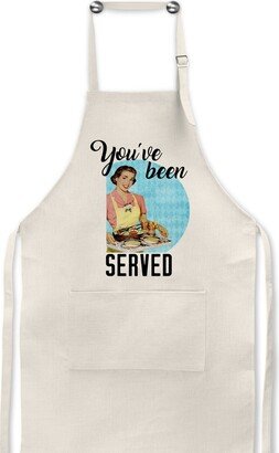 You've Been Served/Humorous Apron/Funny Apron/Funny Gift For Mom/Cooking Apron/Mom/Canning Apron/Linen/Retro Housewife Apron/Canning Jars