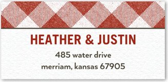 Address Labels: Backyard Banquet Address Label, Red, Address Label, Matte