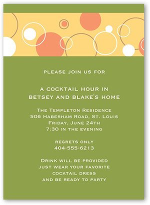 All Occasion Invitations: Bubbly Apple Party Invitation, Green, Luxe Double-Thick Cardstock, Square