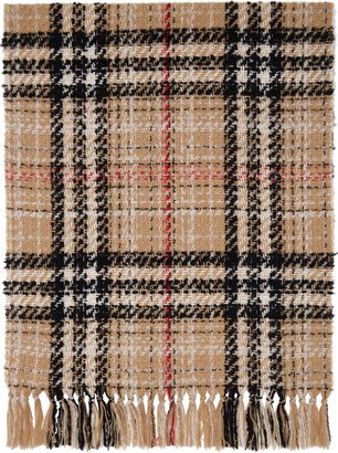 Beige Check Scarf